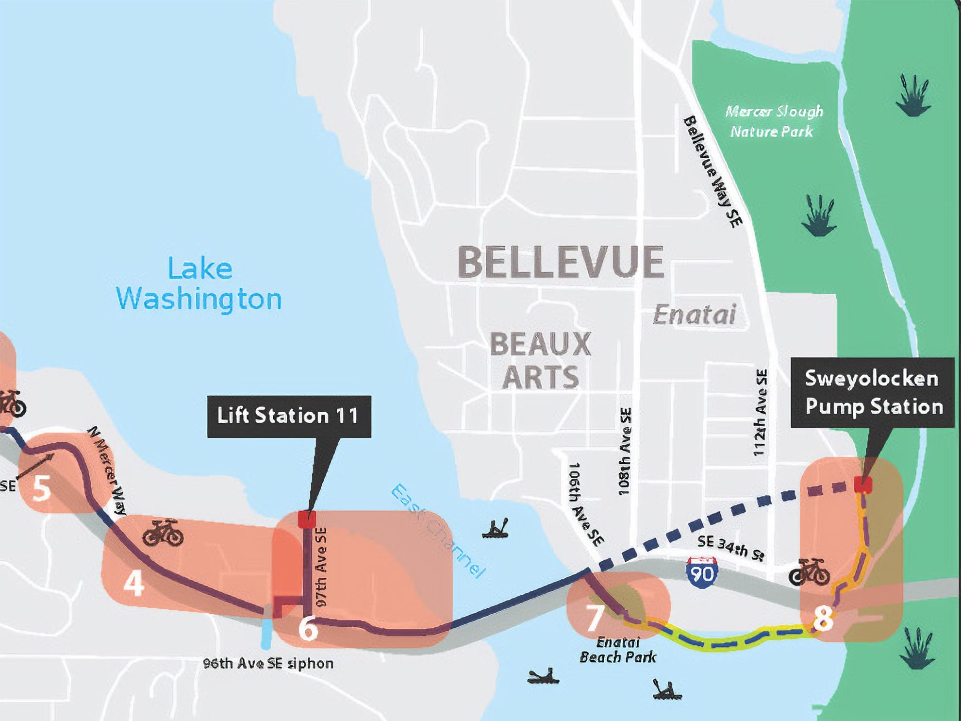 Mercer Enatiai map Route 44 Transit Plus Multimodal Corridor Project Seattle Department of Transportation Seattle, WA